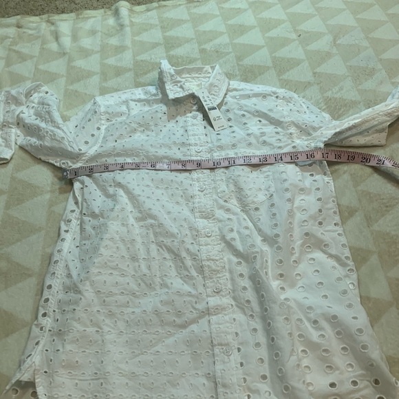 J crew classic fit shirt eyelet white 2021 00 - Picture 4 of 6